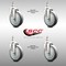 Service Caster 5 Inch 316SS Thermoplastic Rubber Wheel Swivel 1/2 Inch Threaded Stem Caster Set SCC-SS316TS20S514-TPRB-121315-4 - alternate 5